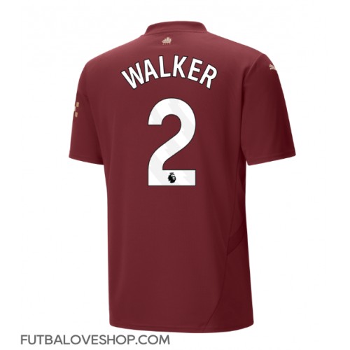 Dres Manchester City Kyle Walker #2 Tretina 2024-25 Krátky Rukáv